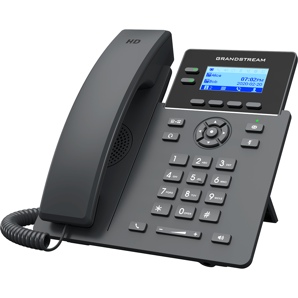 Grandstream GRP2601 PoE VoIP Desk Phone Left Side