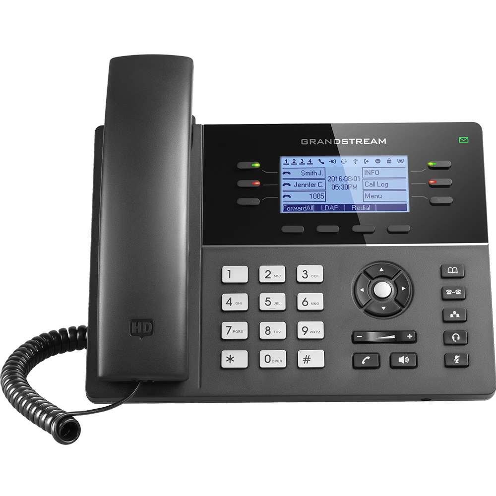 Grandstream GXP1760 - 6 Line Powerful Mid-range HD IP Phone with WiFi