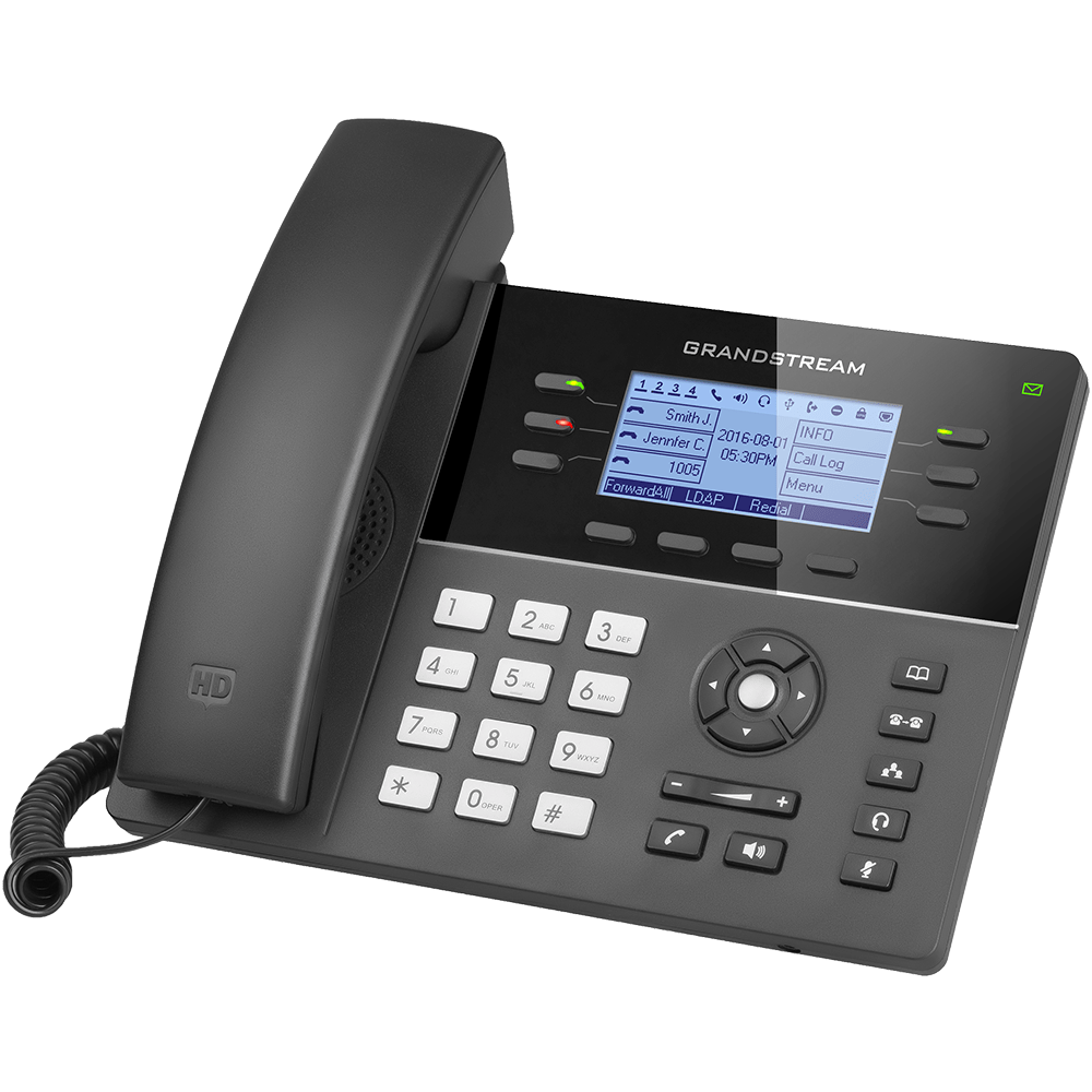 Grandstream GXP1760 - 6 Line Powerful Mid-range HD SIP Phone with WiFi